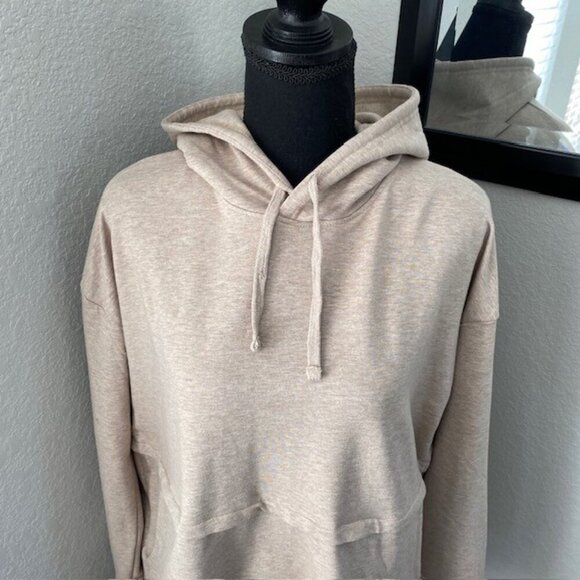 NWT Barefoot Dreams Fleece Luxe Lounge Anorak Hoodie Oatmeal Small - Picture 4 of 15